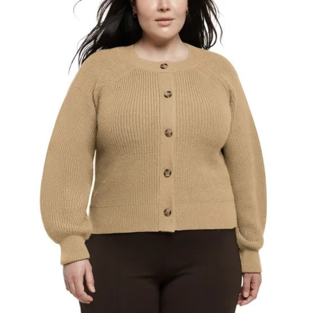 Banana Republic Women's Button Front Cardigan TAN (Tannin), SIZE XL NWT